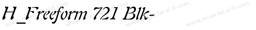 H_Freeform 721 Blk字体转换
